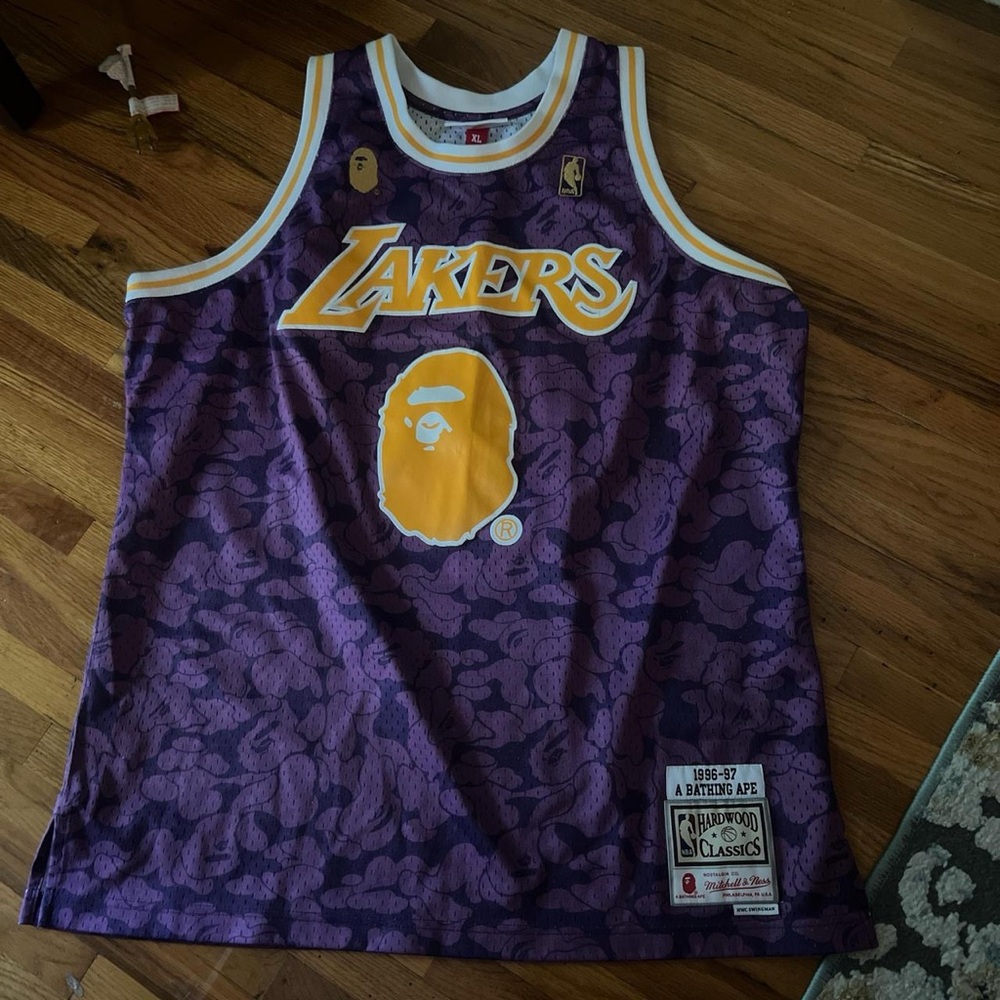 Bape ThrowBack Lakers Jersey